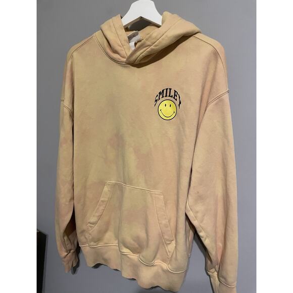 Smiley x H&M Hoodie OVERSIZED‎ fit hoodie printed sweatshirt hoodie XS - Picture 4 of 7